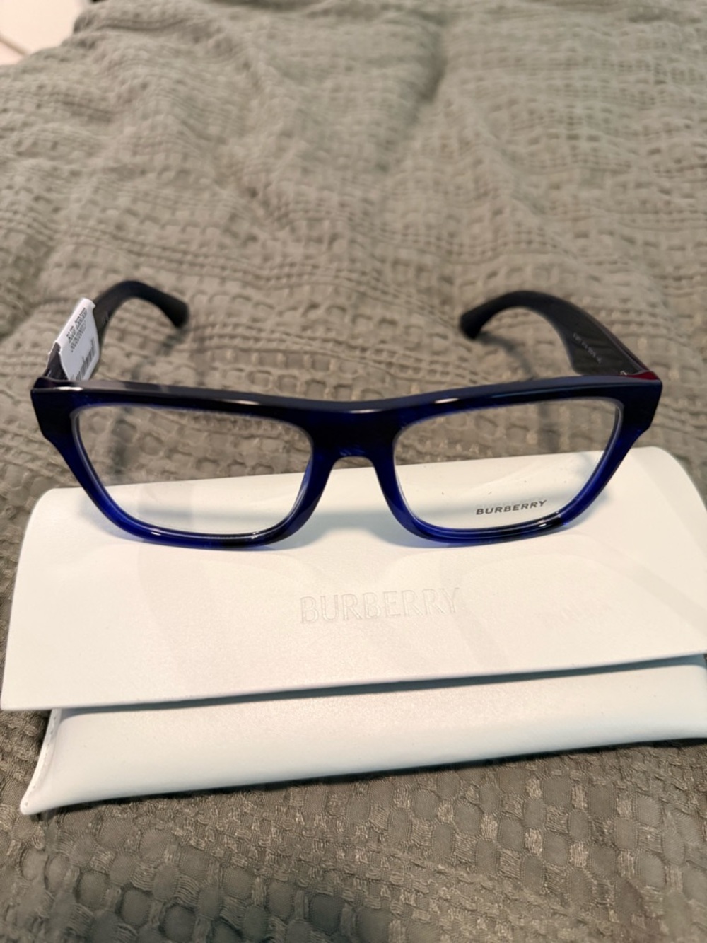 Burberry Blue Gradient Rectangular Glasses